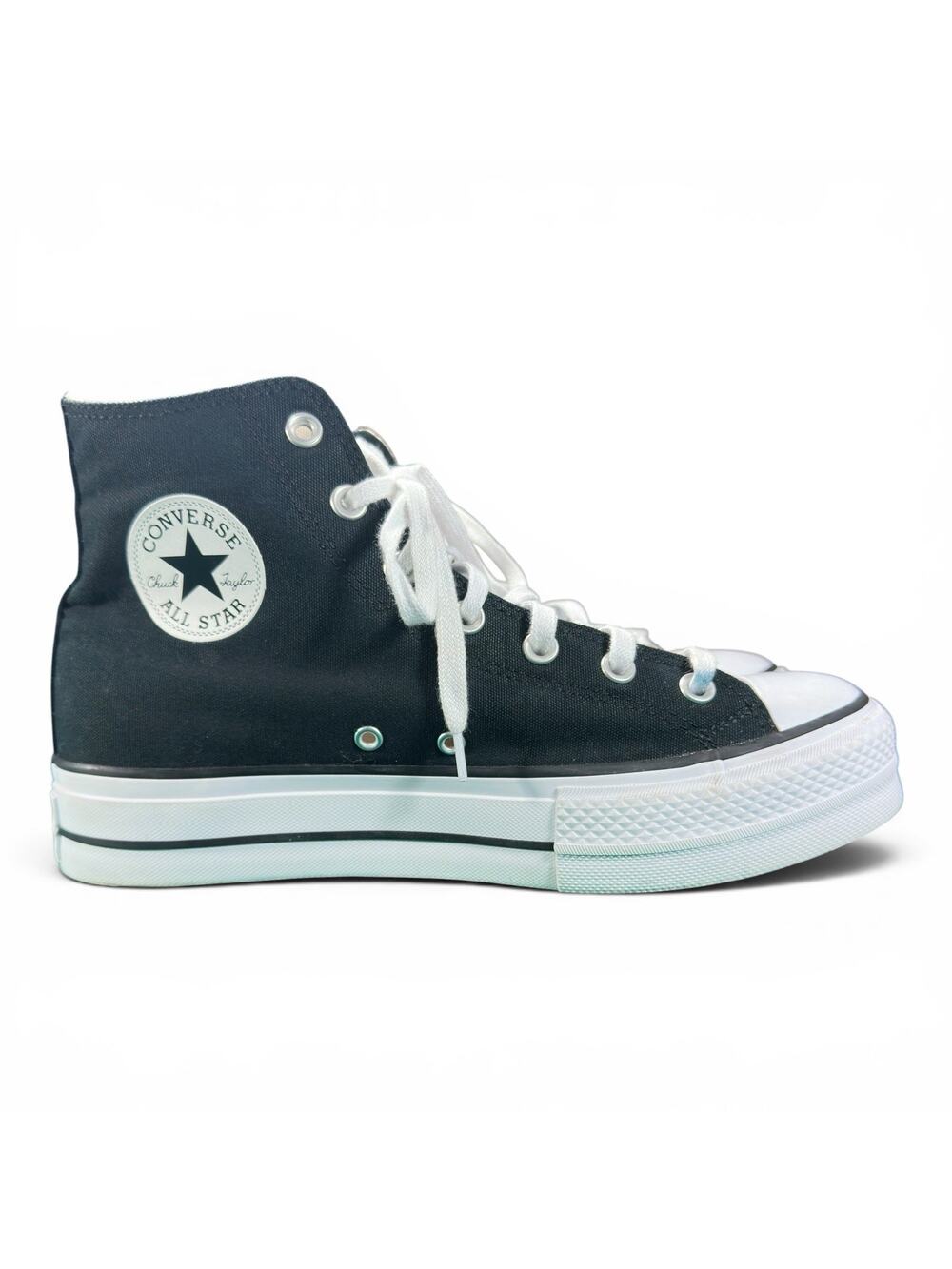 Converse 560845F Chuck Taylor All Star Lift Black Platform High Top Womens 10